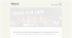 Desktop Screenshot of minersconstruction.com