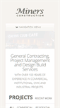 Mobile Screenshot of minersconstruction.com